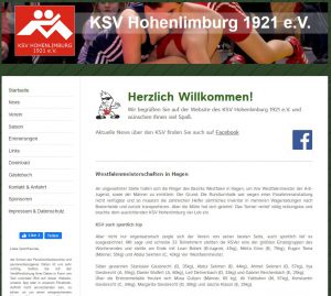 KSV-Website im Januar 2020